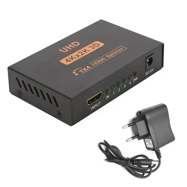 4K Supported HDMI Splitter 4 Port (1-in-4-Out)