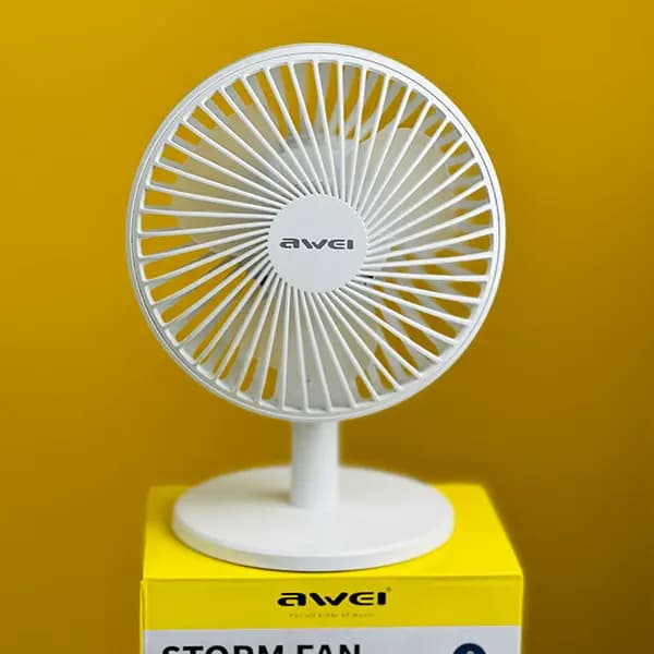 Awei F21 Mini Rechargeable Fan - White Color