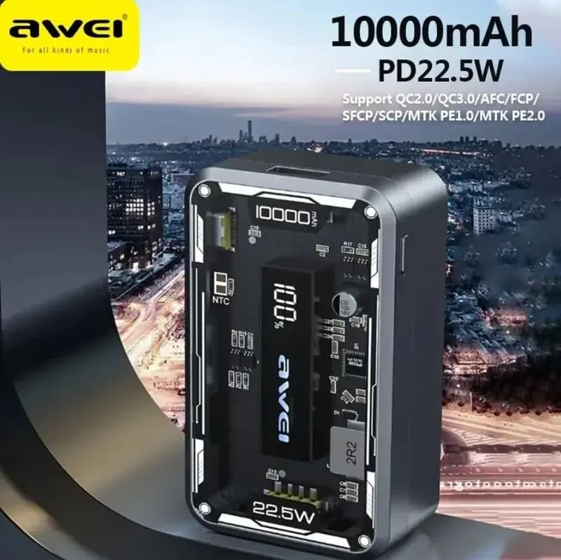 Awei P111K 10000mAh 22.5W Mini Powerbank