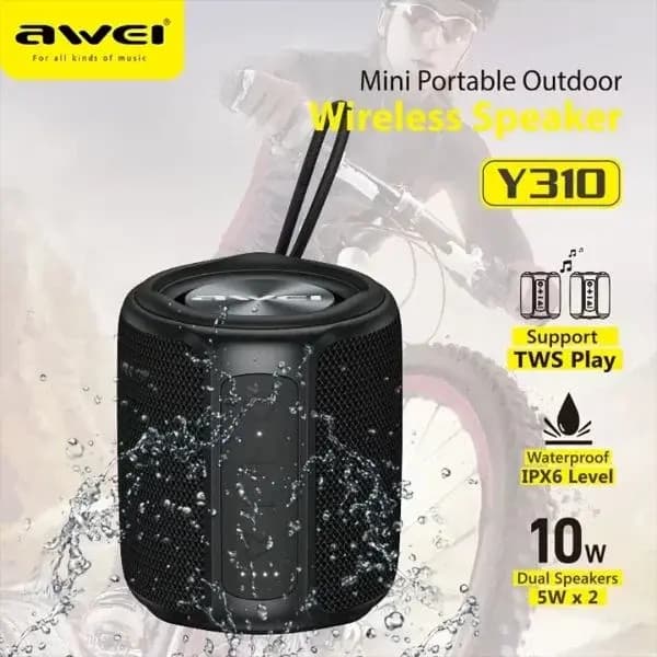 Awei Y310 TWS Wireless Bluetooth Speaker IPX6