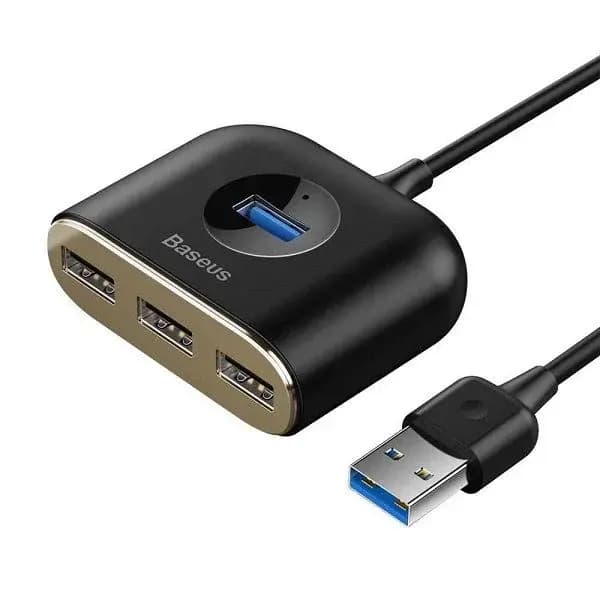 Baseus Square Round 4 in 1 USB Hub Adapter