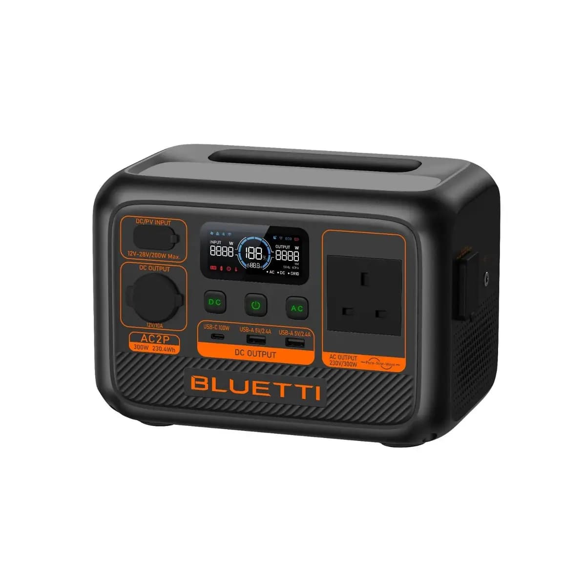 BLUETTI AC2P Portable Power Station - 300W Inverter and 230.4Wh Battery image 2