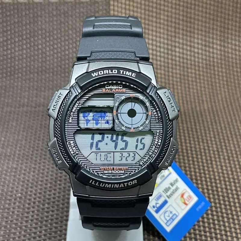 Casio Waterproof- 10 Years Battery Watch (AE-1000W-1BV)