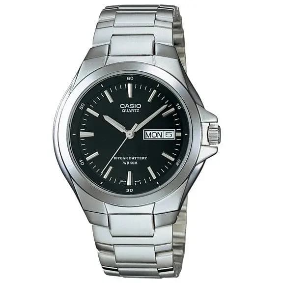 Casio black dial watches for men (MTP-1228D-1AV)