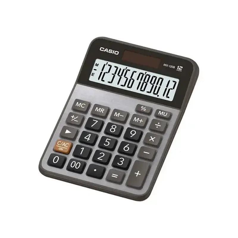 Original Casio 12 digits Mini Desktop Calculator (MX-120B)