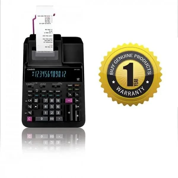 Casio DR-120R-BK Priniting Calculator (Black)