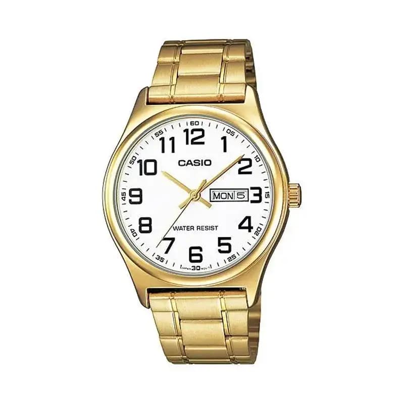 Casio Gold tone Gents Watch (MTP-V003G-7B)