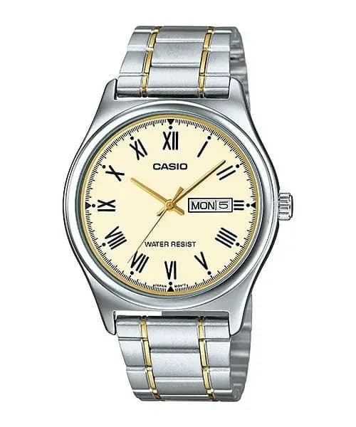 Casio Gold Tone Gents Watch (MTP-V006SG-9B)