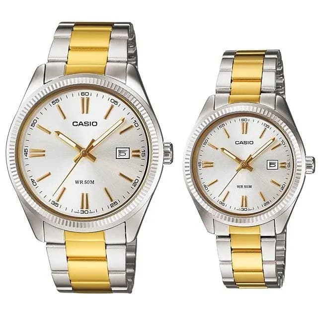Casio Gold Tone Pair Watch - MTP/LTP-1302SG-7A
