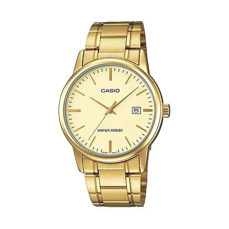 Casio Golden Bridal Watch for Gents (MTP-V002G-9A)