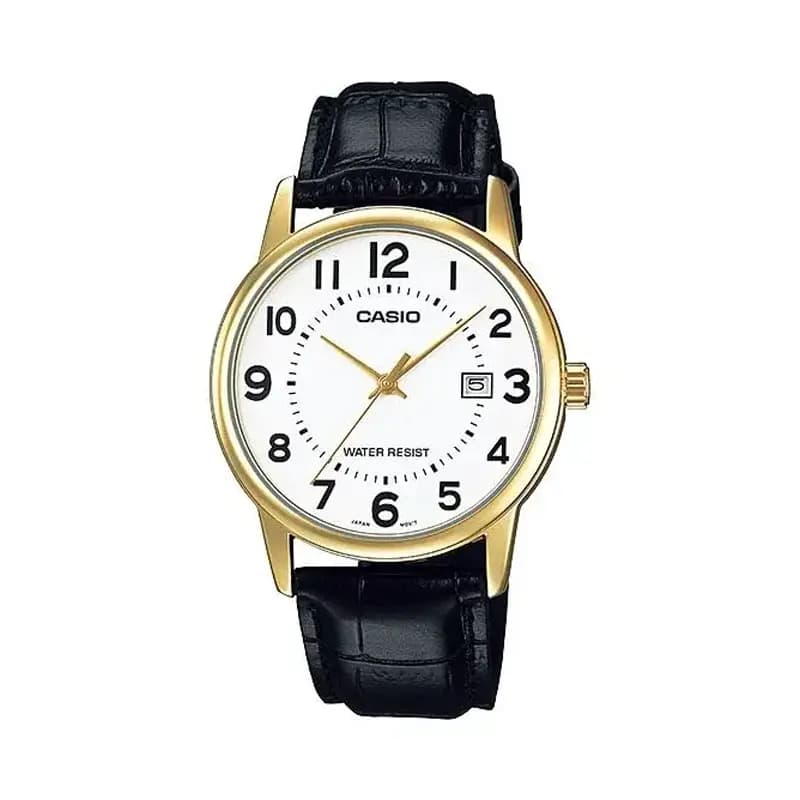 Casio Leather belt  Gents watch (MTP-V002GL-7B)