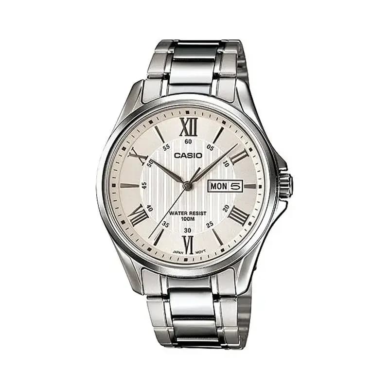 Casio White Dial Analog Watch (MTP-1384D-7AVDF)