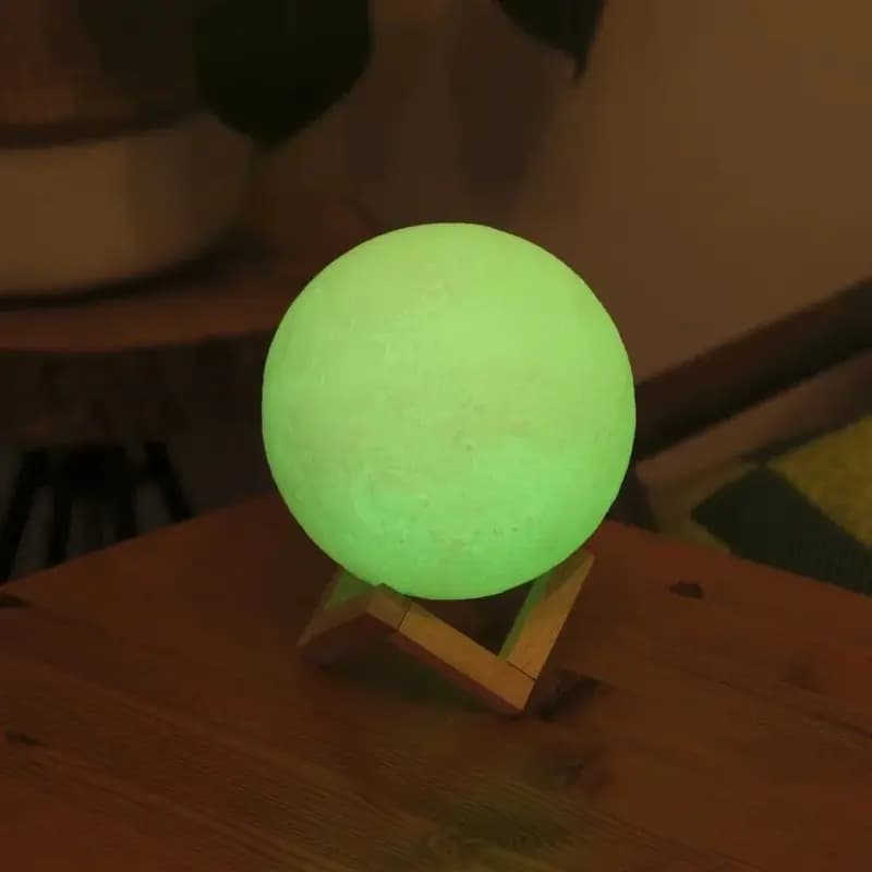 Decorative 3D Moon Lamp M Size Without Remote