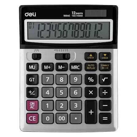 Deli E1654C Desktop Calculator - 12 Digits