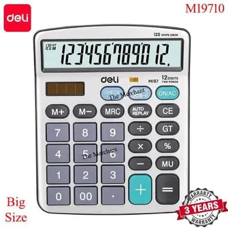 Deli M19710 Calculator - Silver (Big)