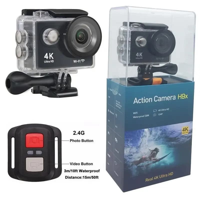 EKEN H9X WiFi 4K Action Camera (With Accessories)