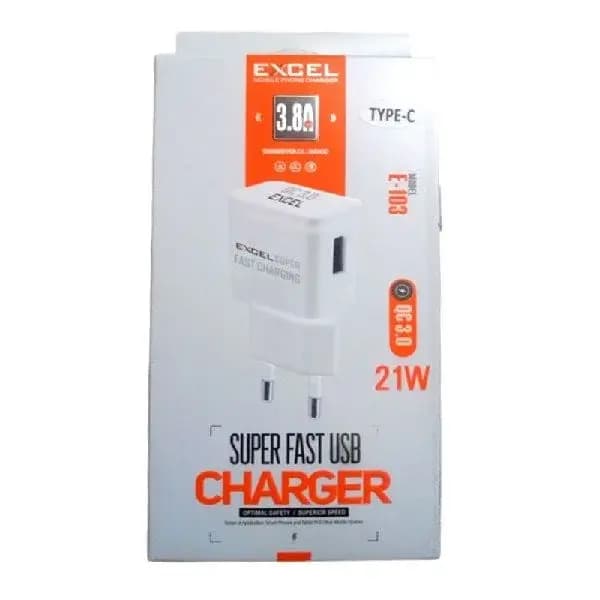 Excel E103 21W Ultra Fast 3.8A Charging Adapter