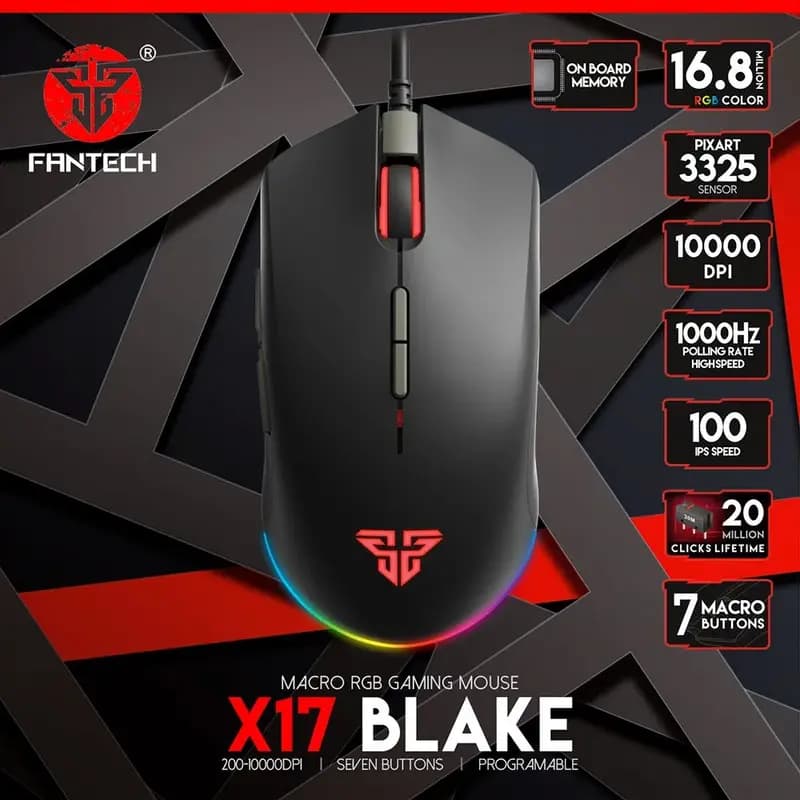 Fantech Blake X17 Macro RGB Gaming Mouse