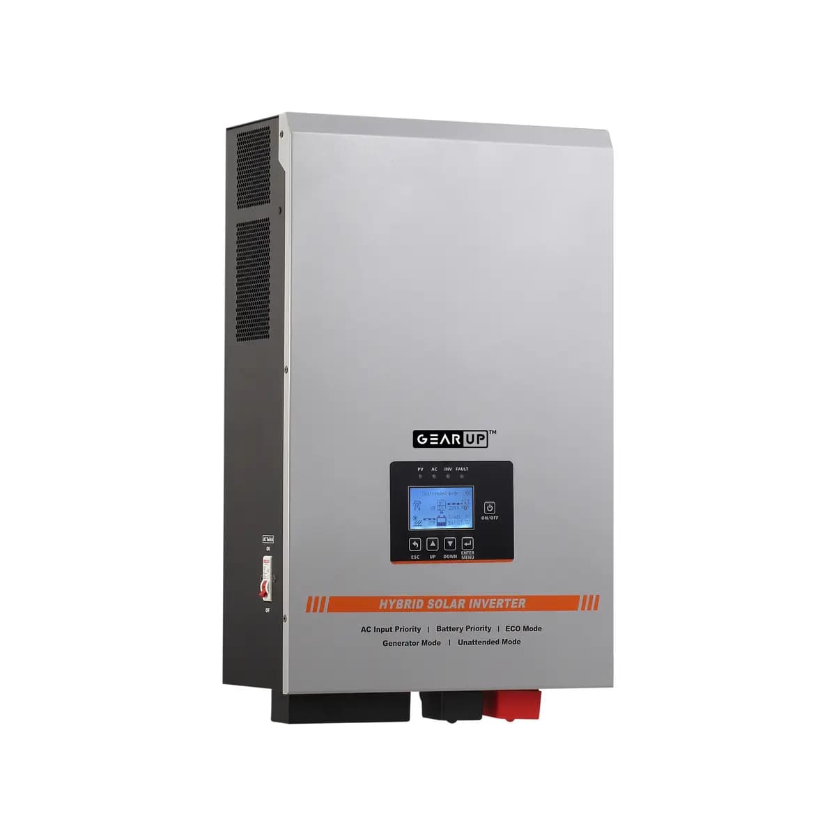 GearUP 6KW (Surge Load 18KW), 48V Low Frequency Off Grid Hybrid Solar Inverter (Solar 60V-150V, 4500W ) - GTG6K48M80