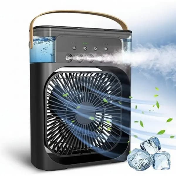 GearUP Air Cooler Fan With Mist Flow - Black