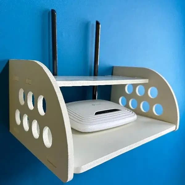 GearUP Rounded Side Design Router Stand (Gray Colour)