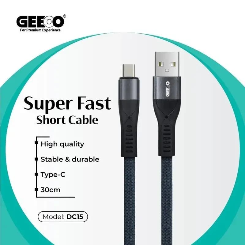 Geeoo DC-15 3A Type-C Short Cable ? 30cm