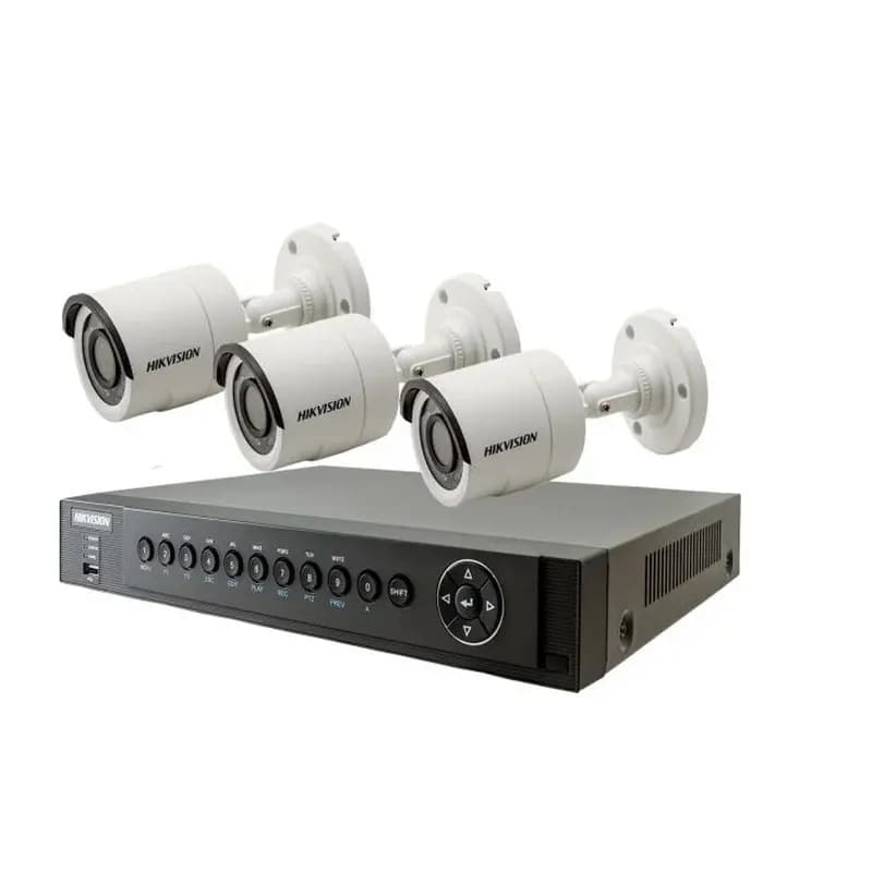 Hikvision CCTV Camera Package 3 Pcs  - White