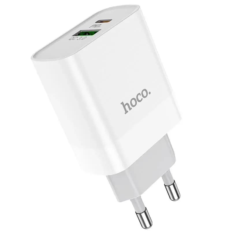 Hoco C80A 20W Dual Port Charger Adapter