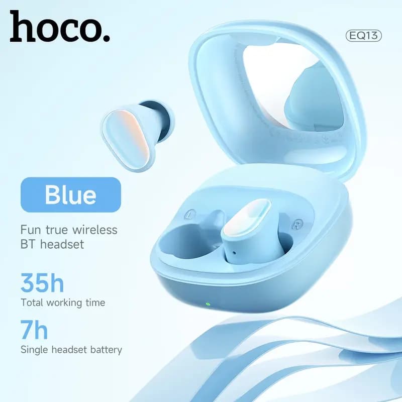 HOCO EQ13 True Wireless Bluetooth Earphone - Blue