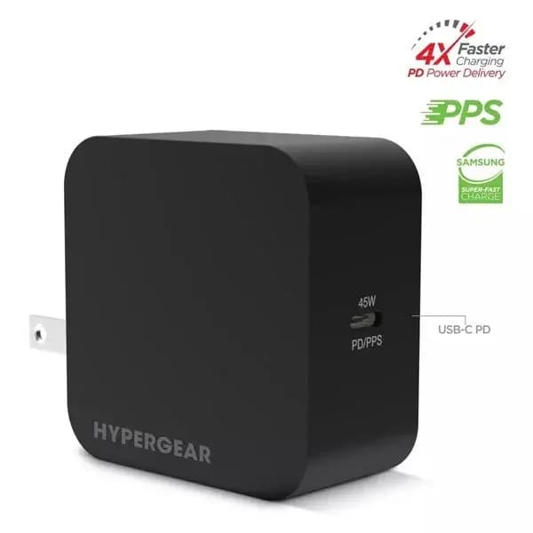 HyperGear SpeedBoost 45W USB-C PD Wall Charger