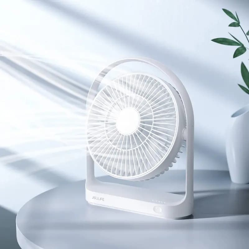 JISULIFE FA19 USB Portable Rechargeable Fan 4000mAh - White