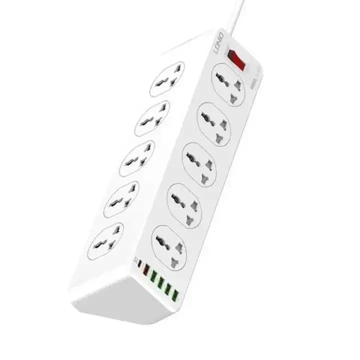 LDNIO SC10610 5 USB-A / 1 USB-C 200CM Power Cord