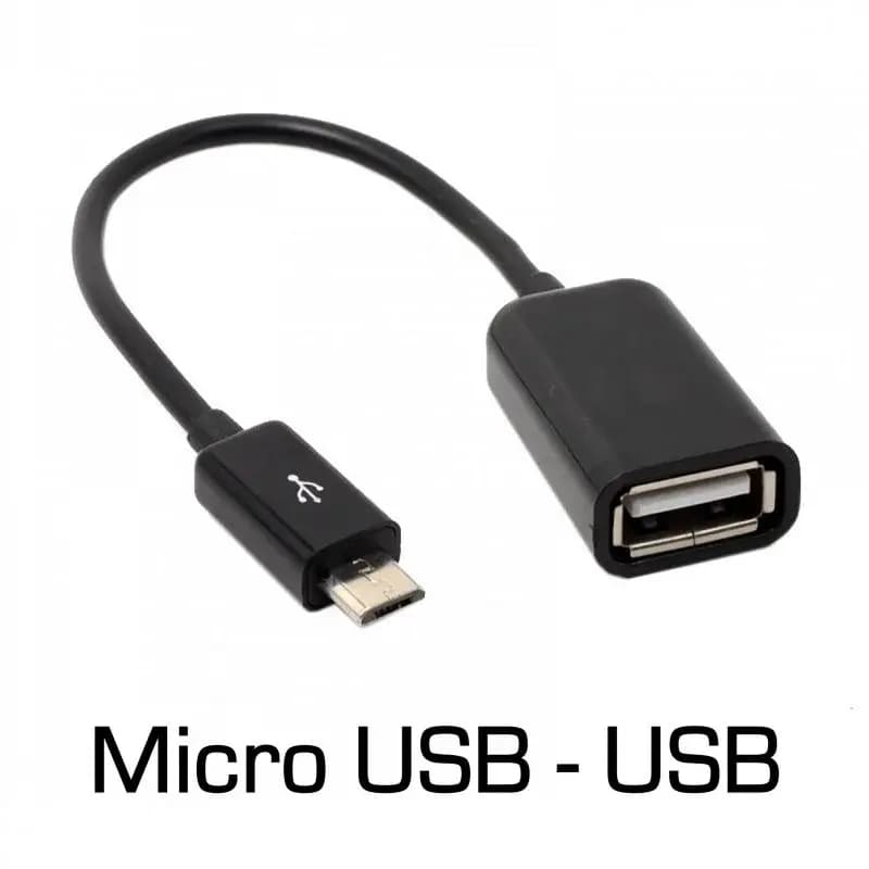 Micro USB Male to USB A Female Adapter