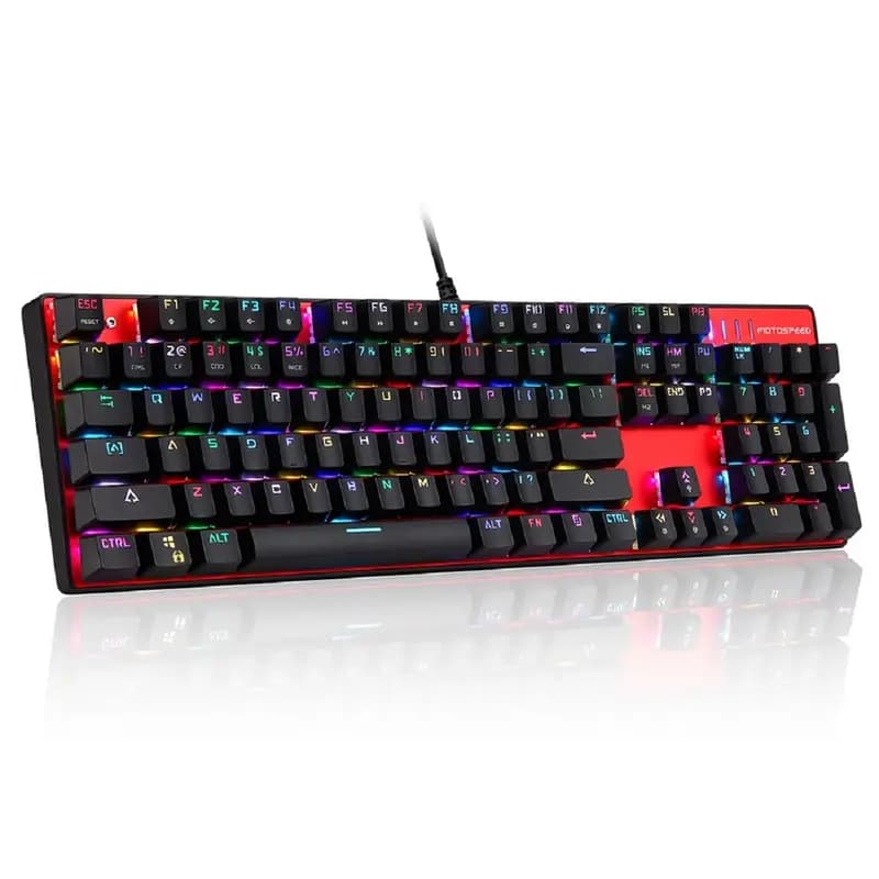 MotoSpeed CK104 Wired Mechanical RGB Black Keyboard