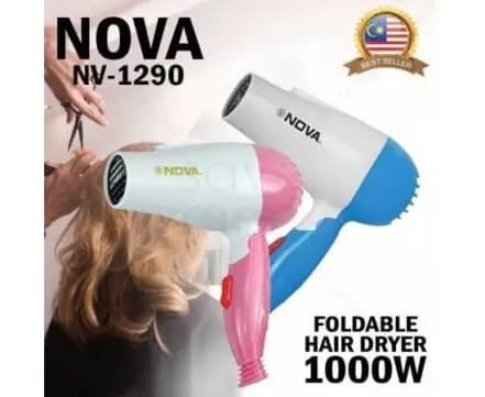 Nova Foldable Mini Hair Dryer 1000W Nv-1290