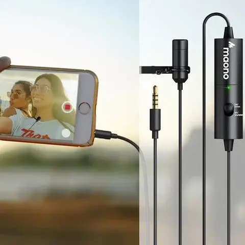 Rechargeable Clip Microphone (MAONO AU-100R)