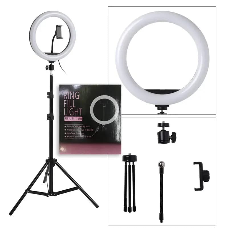 Ring Light 10inch (Ring Light+ Mobile Holder)