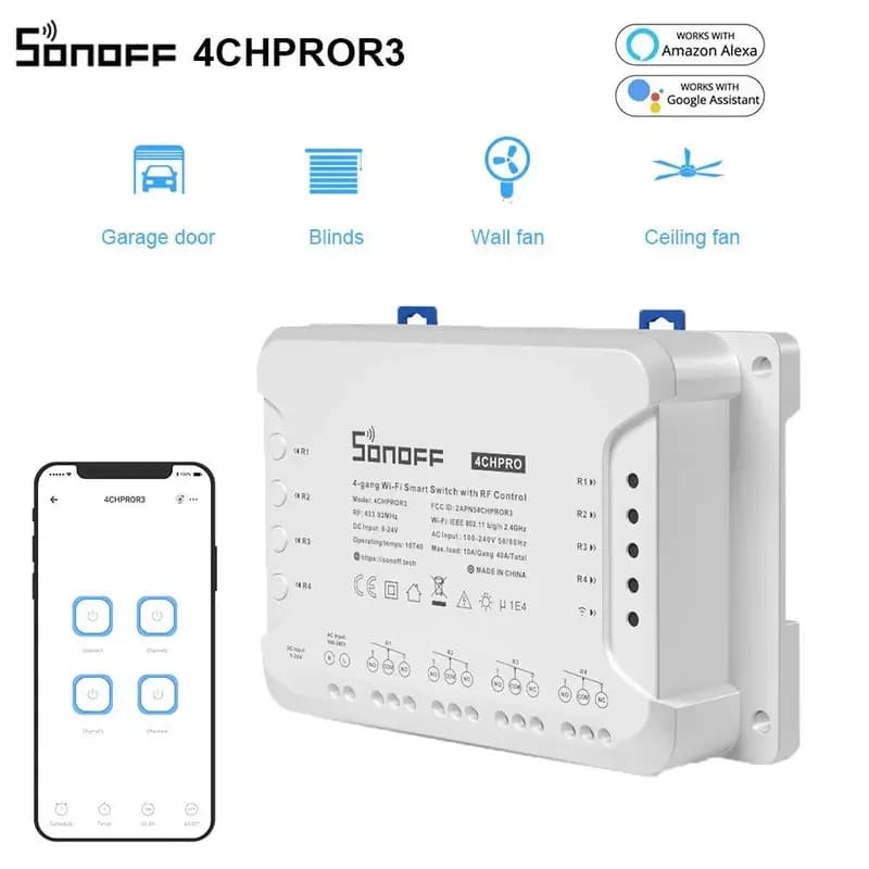 Sonoff 4CH Pro R3 (New Version) Smart WiFi Switch