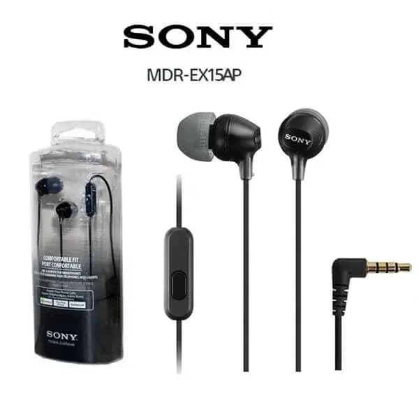 SONY MDR ? EX15AP In-Ear Earphone ? Black