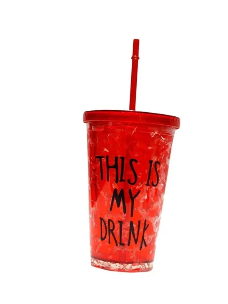 Summer Water & Juice Pots With Straw 450 ml