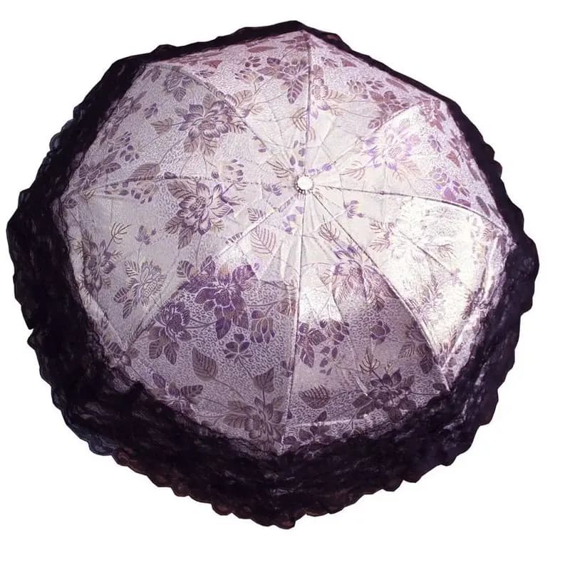 Tian Shuai Ladies Lace Parasol Folding Umbrella