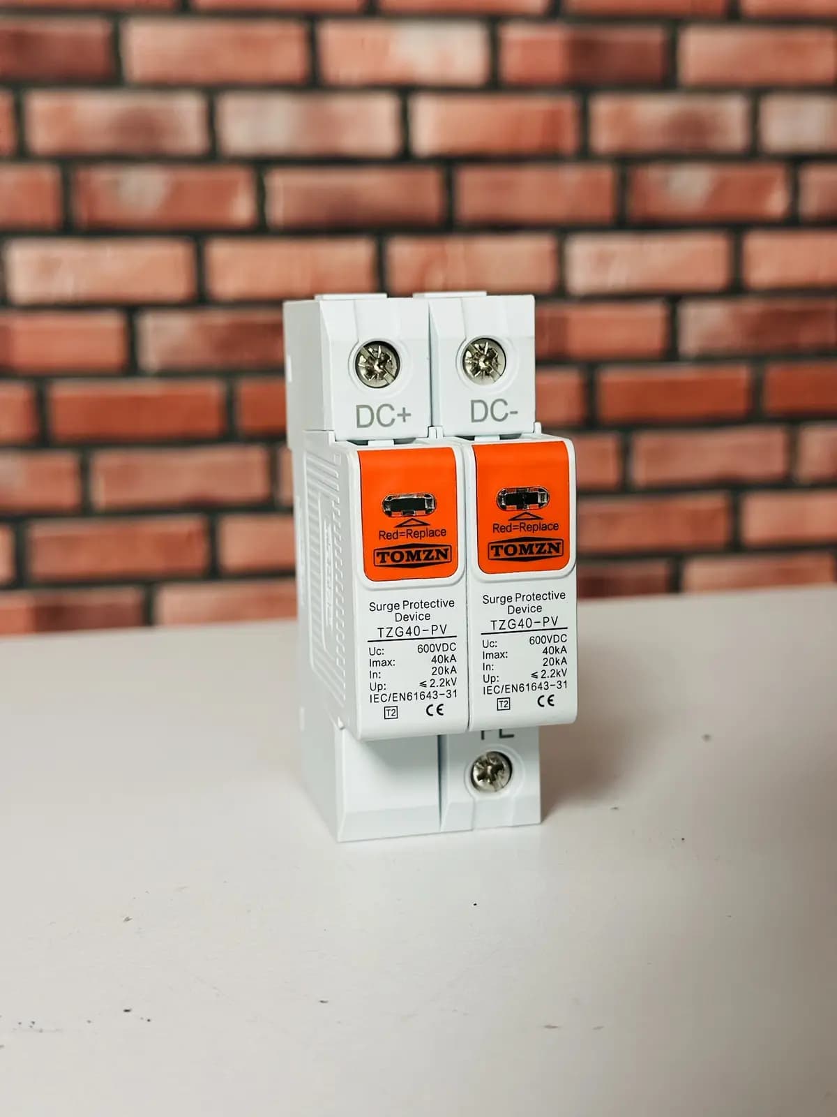 TOMZN 2 Pole DC SPD (Surge Protective Device) - TZG40-PV (20KA-40KA) 600VDC image 7