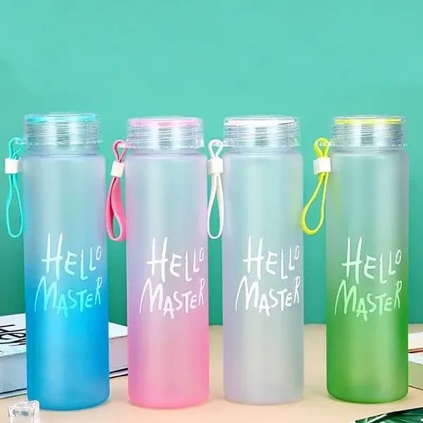 Transparent 500ml Portable Plastic Water Bottle