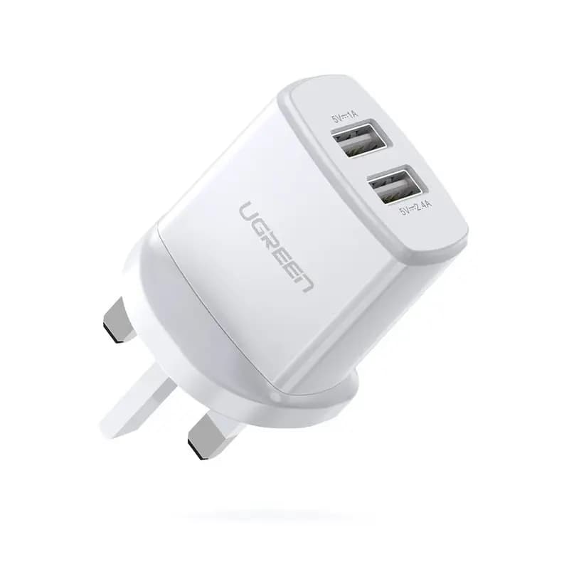 UGREEN 17W 2 Port USB Wall Charger (UK Plug)