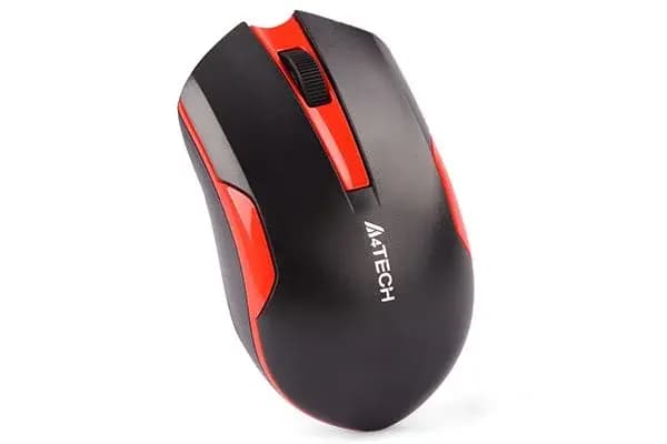 A4 TECH G3-200N 2.4G Range 15M Wireless Mouse Black+Red