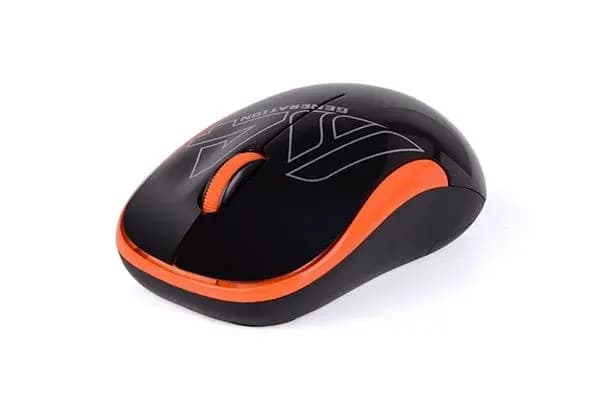 A4 TECH G3-300N V-Track Wireless Mouse Black Orange