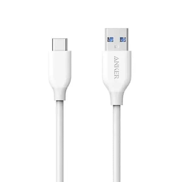 Anker PowerLine 3ft USB-C to USB 3.0 Cable ? White