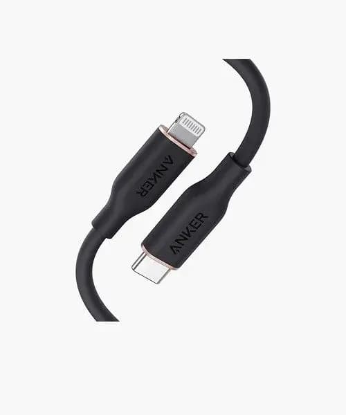 Anker Powerline III Flow USB-C to Lightning Cable (3ft) -Midnight Black
