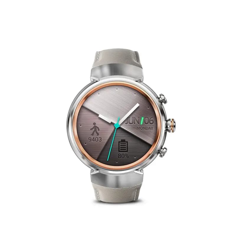 Asus ZenWatch 3 Android Wear 1.39 Inch AMOLED Smart Watch With Beige Leather Strap (WI503Q-SL-BG)