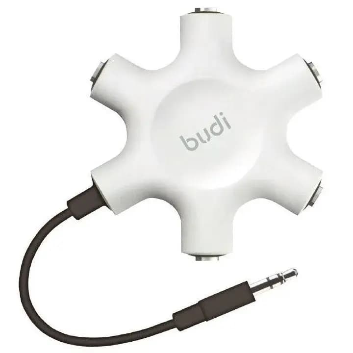 Audio Jack Splitter- Budi Rockstar with AUX Cable